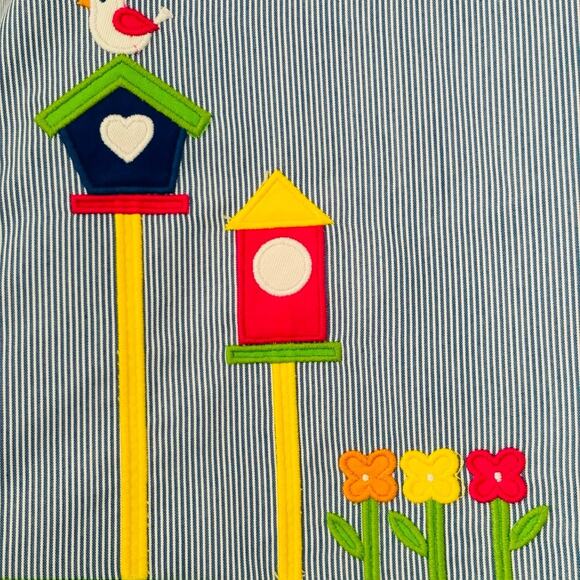 Florence Eiseman Birdhouse Appliqué Dress with Mini Purse Set Size 3T NWT - Picture 5 of 10